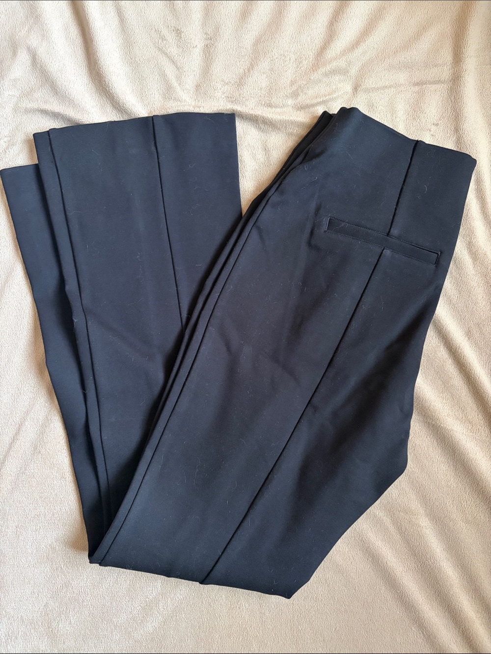 SPANX Black Boot-Cut Flare Pants